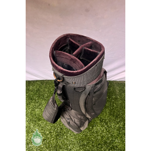 Used Jones Sports Co. Golf Cart/Carry Bag 5-Way Green w/ Rainhood 8 Pockets