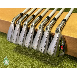 Used RH Callaway X Hot Irons 5-PW/AW 75g Regular Flex Graphite Golf Club Set