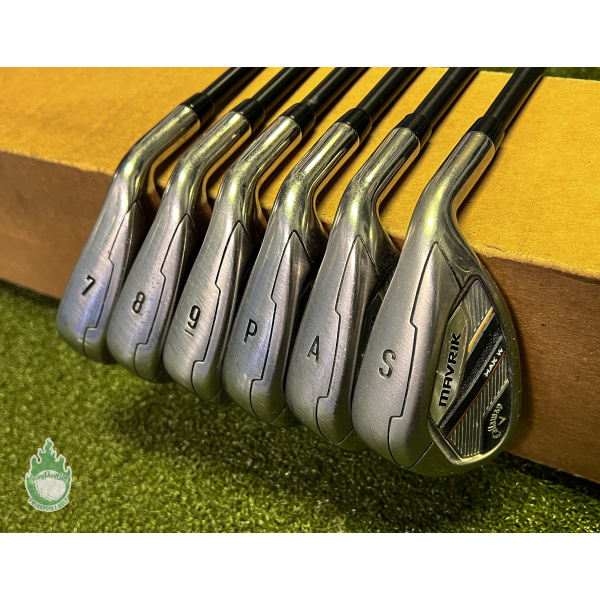 Used Callaway Mavrik Max W Irons 7-PW/AW/SW Helium 50g Ladies Graphite Golf Set
