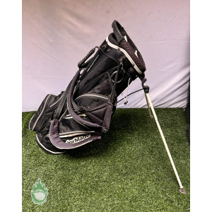 Used TaylorMade Pure Lite 3.0 Carry Stand Golf Bag 5-Way Black Las Vegas Logo