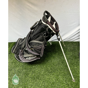 Used TaylorMade Pure Lite 3.0 Carry Stand Golf Bag 5-Way Black Las Vegas Logo