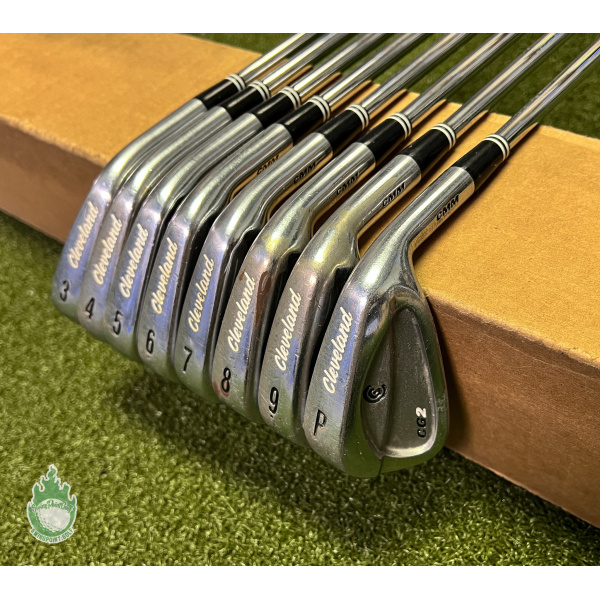 Used RH Cleveland CG2 CMM Irons 3-PW S300 Stiff Flex Steel Golf Club Set