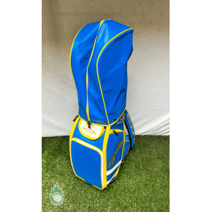 Cobra 6-Way Golf Staff Bag 2018 100th PGA Championship Yellow/Blue w/ Rainhood