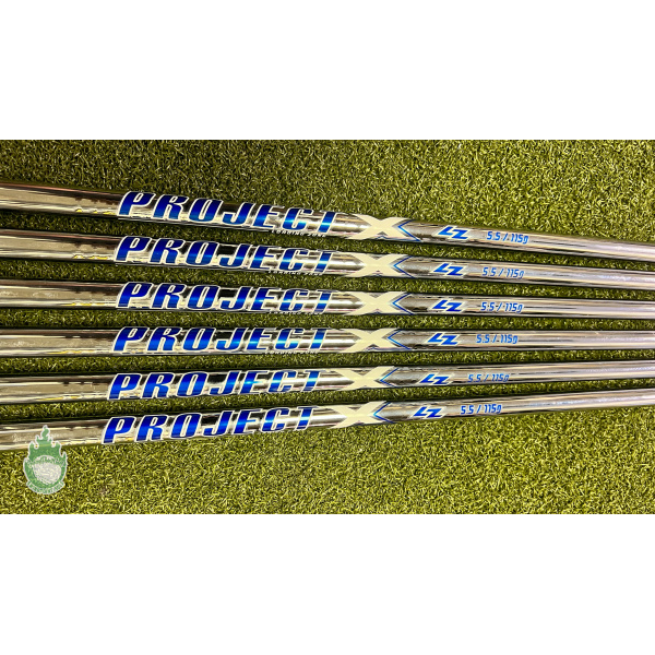 Used Project X LZ Iron Shafts 115g R-Flex Steel Iron Shafts 5-PW TaperTip .355