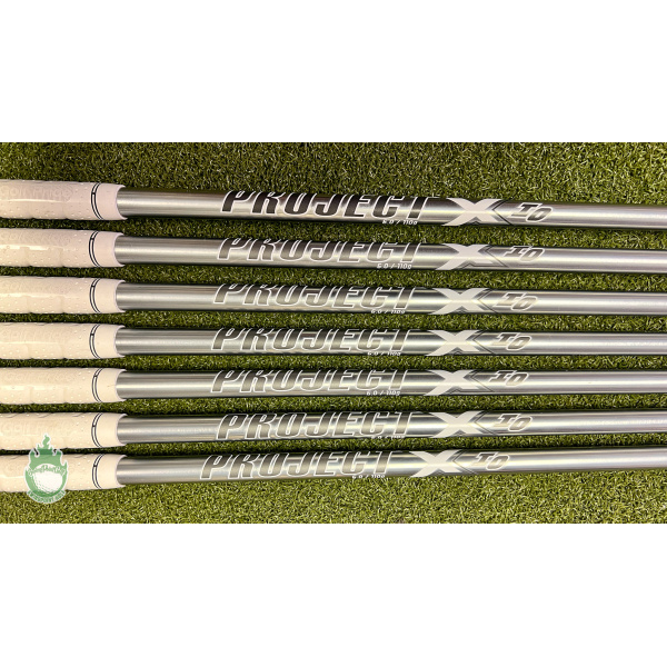 Used Project X IO 6.0 110g S-Flex Steel Iron Shafts 5-GW TaperTip