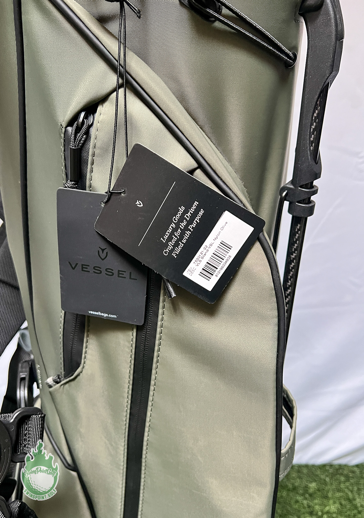 New with Tags Vessel VLS Carry Stand Bag Olive w/ Dual