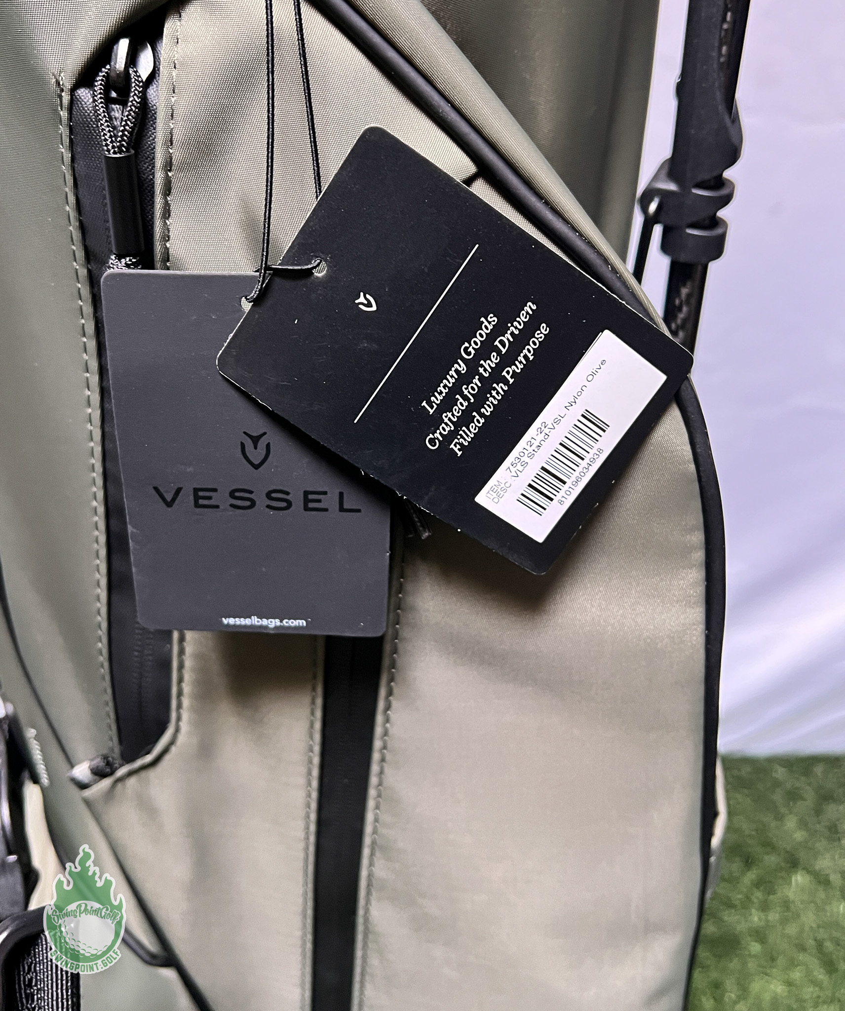 New with Tags Vessel VLS Carry Stand Bag Olive w/ Dual