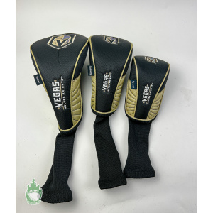 Used NHL Las Vegas Golden Knights Golf Headcover Set Driver, Fairway & Hybrid