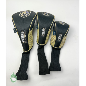 Used NHL Las Vegas Golden Knights Golf Headcover Set Driver, Fairway & Hybrid