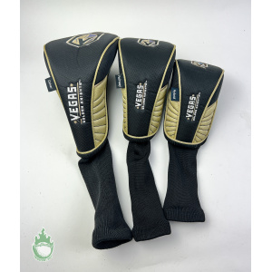 Used NHL Las Vegas Golden Knights Golf Headcover Set Driver, Fairway & Hybrid