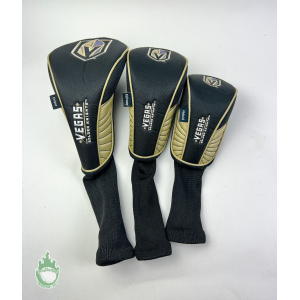 Used NHL Las Vegas Golden Knights Golf Headcover Set Driver, Fairway & Hybrid