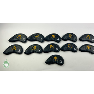 Miura Golf Iron Headcover Set Black Honeycomb Limited Edition Magnetic