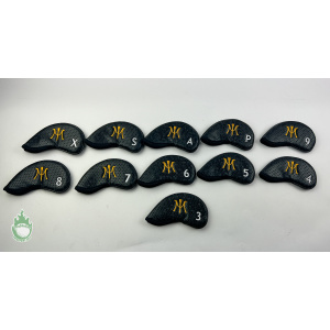 Miura Golf Iron Headcover Set Black Honeycomb Limited Edition Magnetic