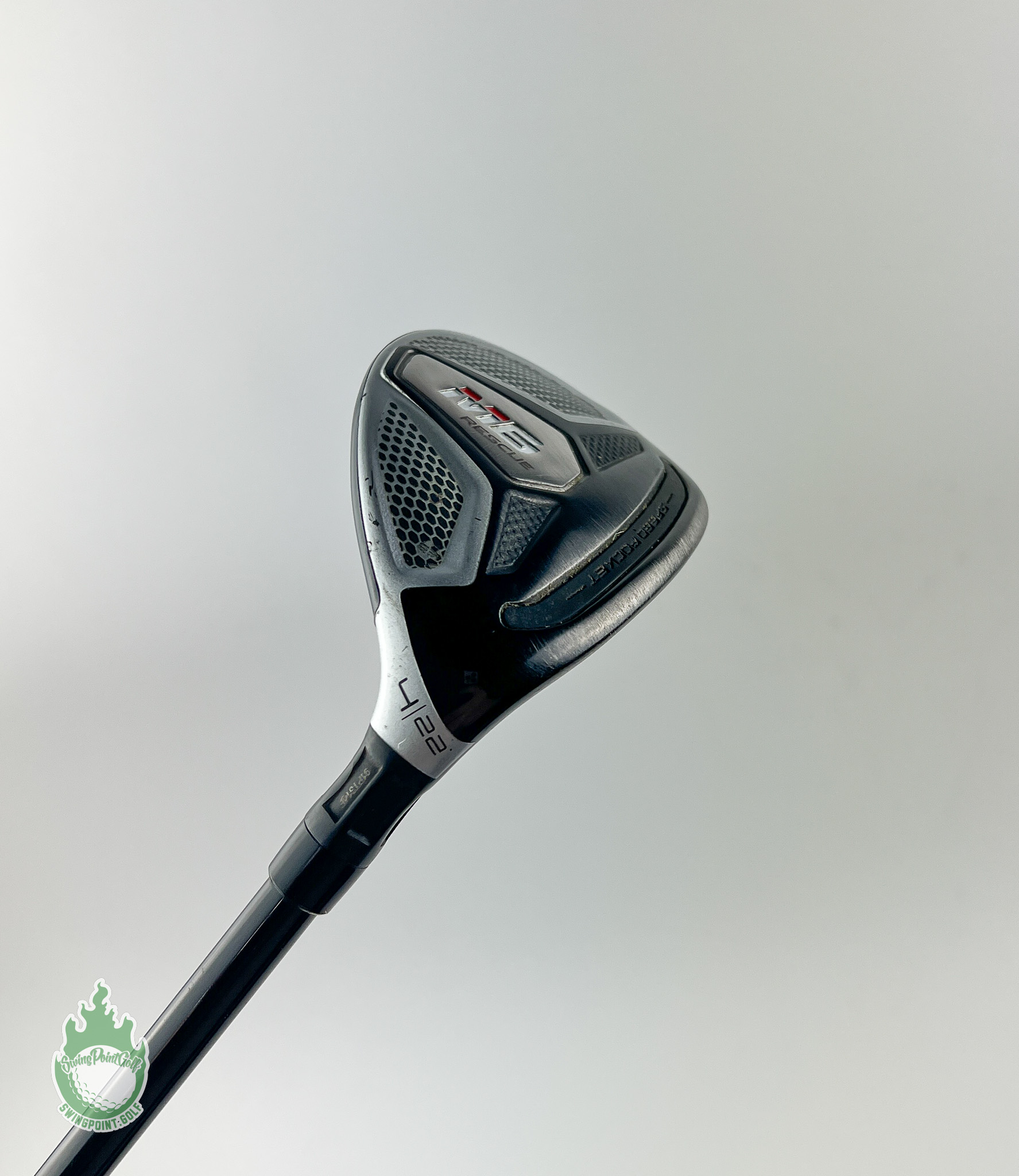 Used TaylorMade M6 Rescue 4 Hybrid 22* ATMOS 5 Senior Flex