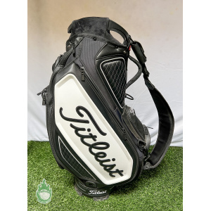 Used Titleist Staff Golf Bag Black Stitch w/ Canadian Flag & Name Embroidered