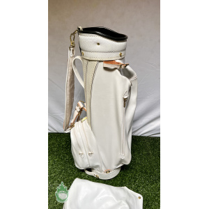 Used Vintage MacGregor White Golf Bag 14-way 5 Pockets Ships Free