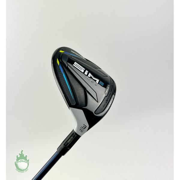 Used RH 2021 TaylorMade Sim 2 Max Fairway 3 Wood 15* Regular Graphite Golf Club