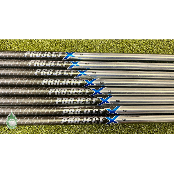 Used Project X PXI Iron Shafts 117g 7.0 Steel Iron Shafts 3-PW