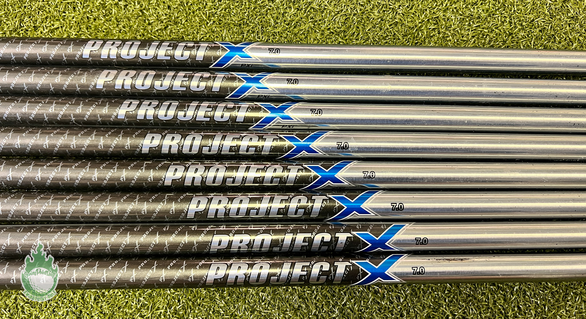 Used Project X PXI Iron Shafts 117g 7.0 Steel Iron Shafts 3-PW
