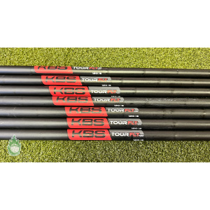 Used KBS Tour FLT 120g Stiff Flex Black Steel Iron Shafts 4-PW Taper Tip .355