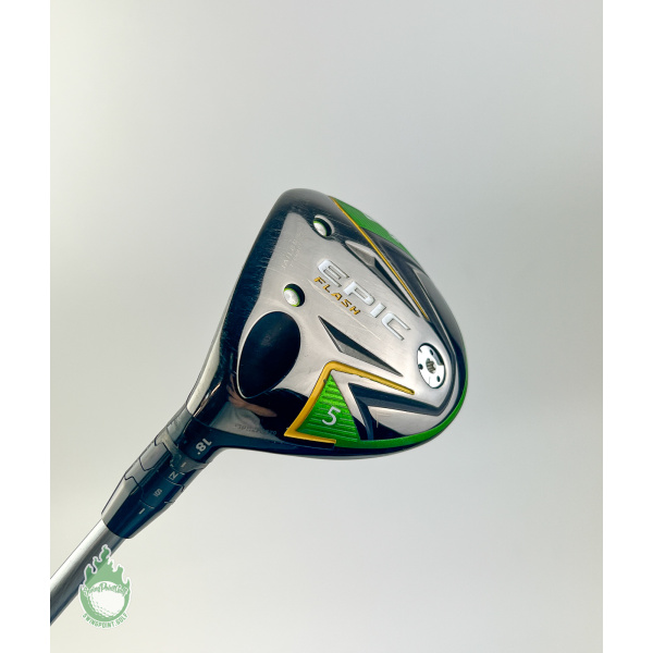 LH Used Callaway EPIC Flash 5 Wood 18* Even Flow 65g Stiff Graphite Golf Club