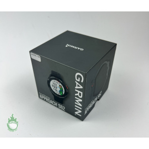 New Garmin Approach S62 Watch Golf Rangefinder Black Bezel Black Silicone Band