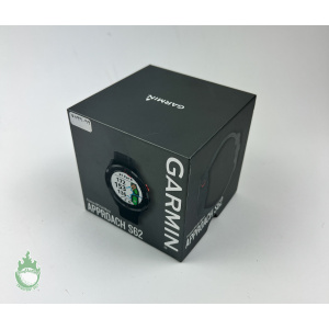 New Garmin Approach S62 Watch Golf Rangefinder Black Bezel Black Silicone Band