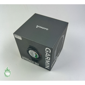 New Garmin Approach S62 Watch Golf Rangefinder Black Bezel Black Silicone Band