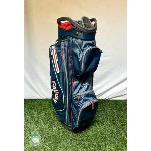 Used Callaway X-Series 14-Way Golf Cart Carry Golf Bag Blue/Red Ships Free