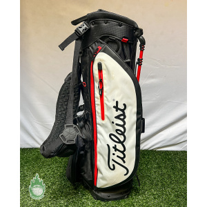 Titleist Player 4+ Golf Stand Bag 4-Way Divided Red/Black Dual Straps & Handle
