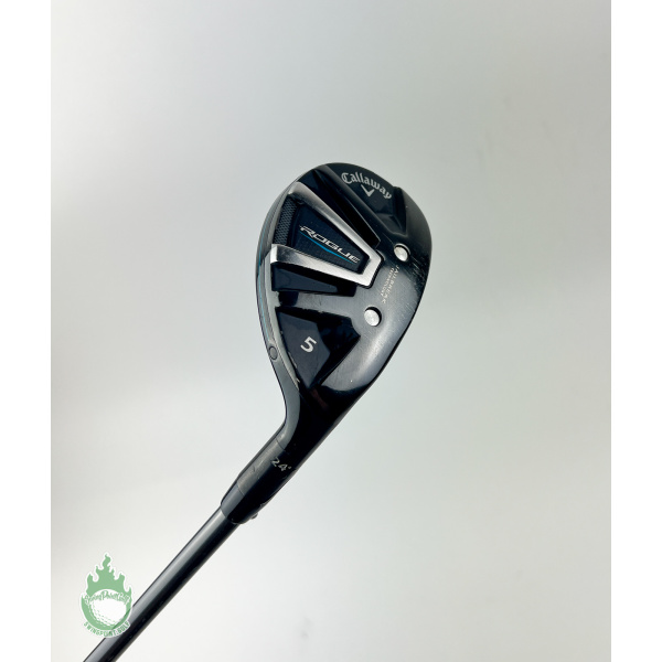 Used RH Callaway Rogue 5 Hybrid 24* Synergy 50g Regular Flex Graphite Golf Club