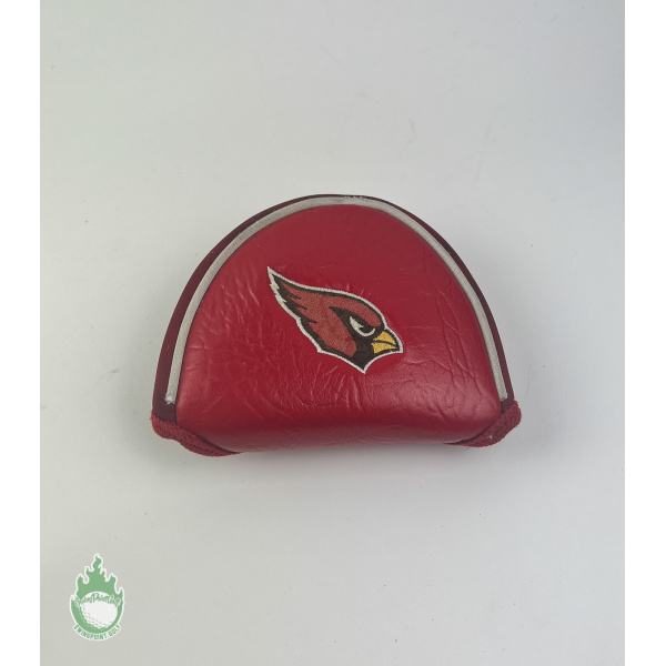 Used NFL Arizona Cardinals Embroidered Mallet Putter Golf Club Headcover