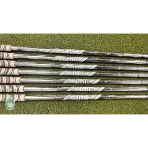 Used True Temper AMT Tour White Shafts 4-PW 106-130g S-Flex S300 .355 Taper Tip