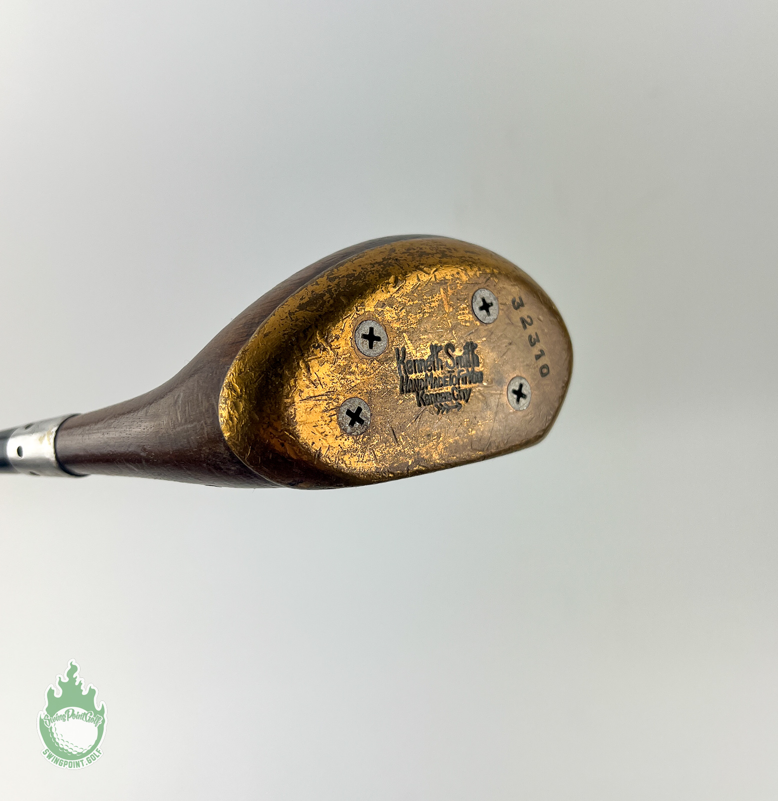 Used RH Kenneth Smith Hand Made Kansas City 35″ Wood Putter Steel