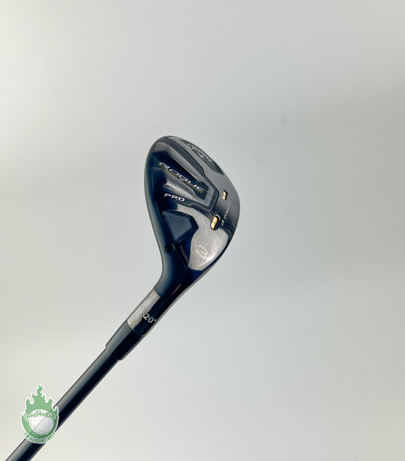 Used RH Callaway Rogue ST Pro 3 Hybrid 20* KBS X-Stiff Flex Graphite Golf
