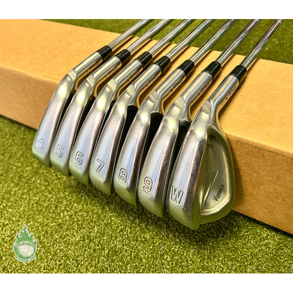 Used Ping Maroon Dot i210 Irons 4-PW DG TI AMT X100 X-Stiff Flex Steel Golf  Set · SwingPoint Golf®