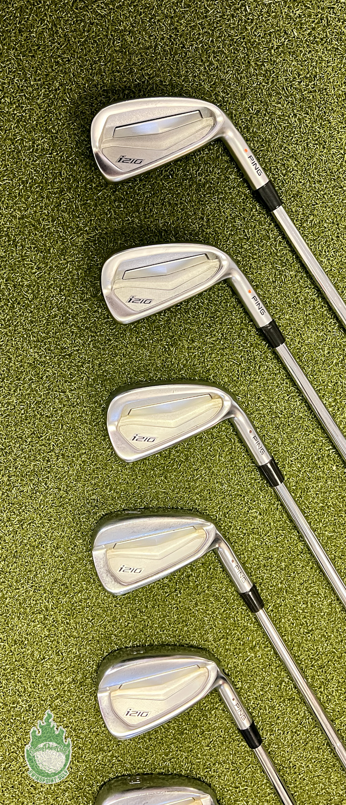 Used Ping Maroon Dot i210 Irons 4-PW DG TI AMT X100 X-Stiff
