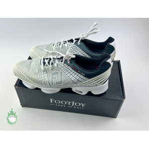 Used w/Box FootJoy FJ HyperFlex Golf Shoes Men's Size 11 White FTF 2.0 FlexGrid