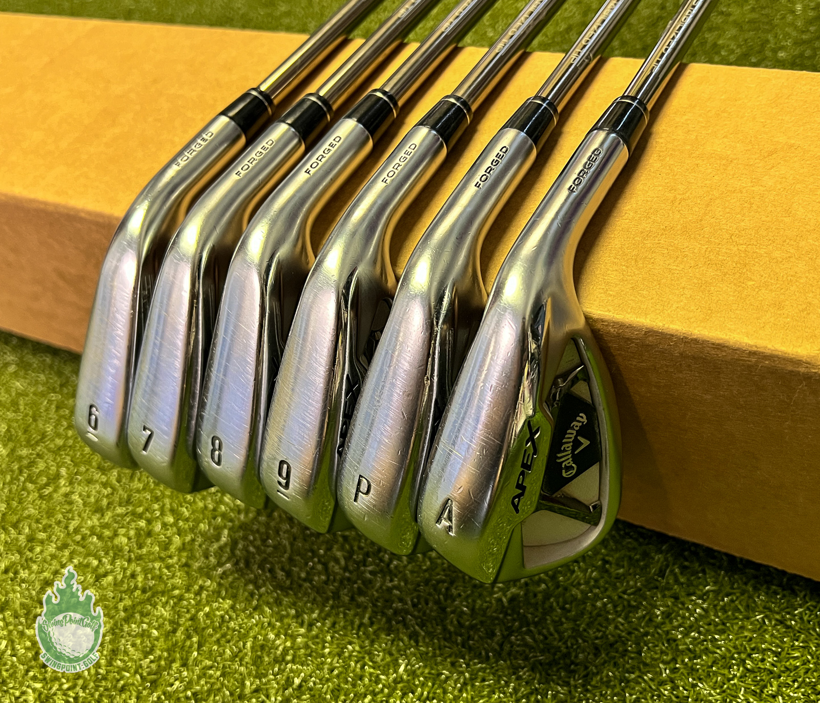 Used Callaway APEX Forged '21 Irons 6-PW/AW recoil ZT9 Stiff