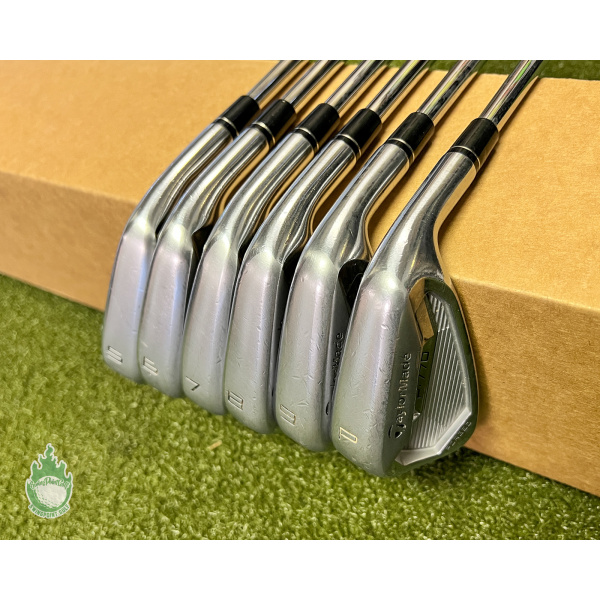 Used RH TaylorMade P-770 Forged Irons 5-PW KBS Tour Stiff Flex Steel Golf Set