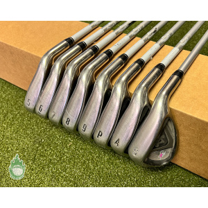 Used Right Handed Callaway X2 Hot Irons 5-PW/AW/SW Ladies Graphite Golf Set