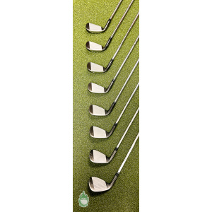 Used RH TaylorMade Burner 2.0 Irons 4-PW/SW 85g Stiff Flex Steel Golf Club Set
