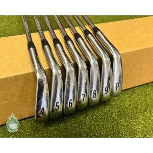 Used Titleist AP2 716 Forged Irons 4-PW AMT S300 Stiff Flex Steel Golf Club Set