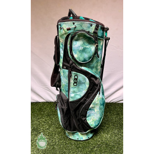 Pre Owned OGIO 8-Way Golf Stand Bag Diva Luxe Carry Black/Green No Rainhood