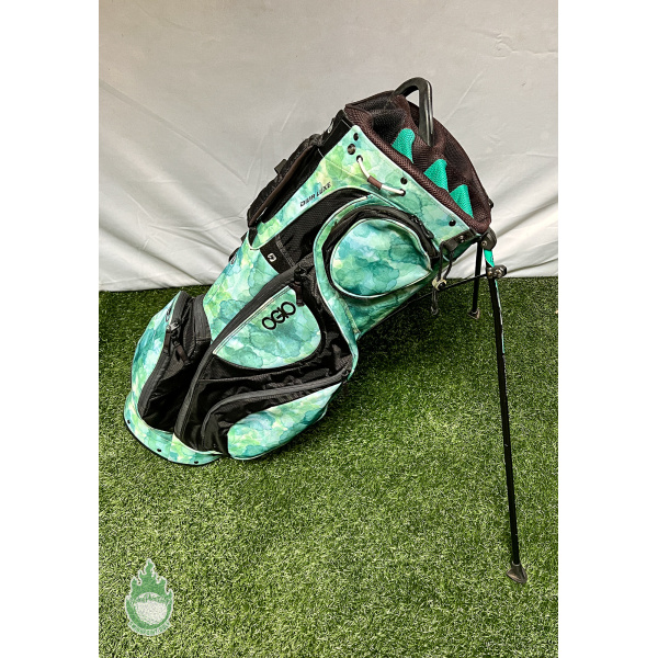 Pre Owned OGIO 8-Way Golf Stand Bag Diva Luxe Carry Black/Green No