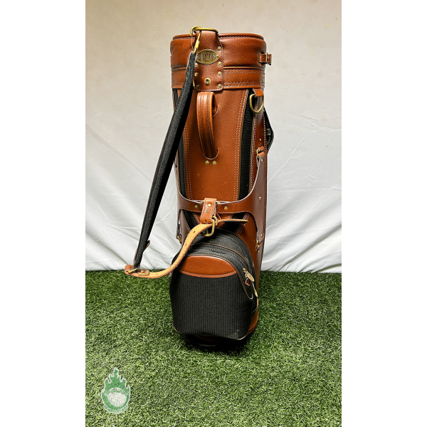 New with Tags Burton 6-Way Golf Cart/Carry Bag Black & Brown w/ Rainhood