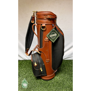New with Tags Burton 6-Way Golf Cart/Carry Bag Black & Brown w/ Rainhood