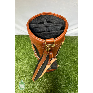 New with Tags Burton 6-Way Golf Cart/Carry Bag Black & Brown w/ Rainhood