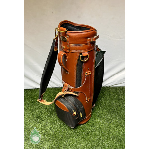 New with Tags Burton 6-Way Golf Cart/Carry Bag Black & Brown w/ Rainhood