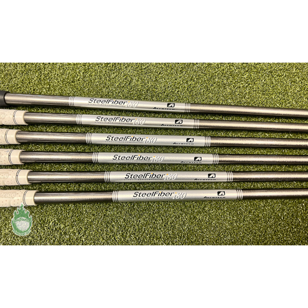 Used Aerotech Steelfiber i80 80g S-Flex Iron Shafts 5-PW Parallel Tip .370  · SwingPoint Golf®